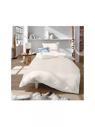 FLEURESSE | Interlock Jersey Bettwäsche 70x90cm/140x200cm Creme | 